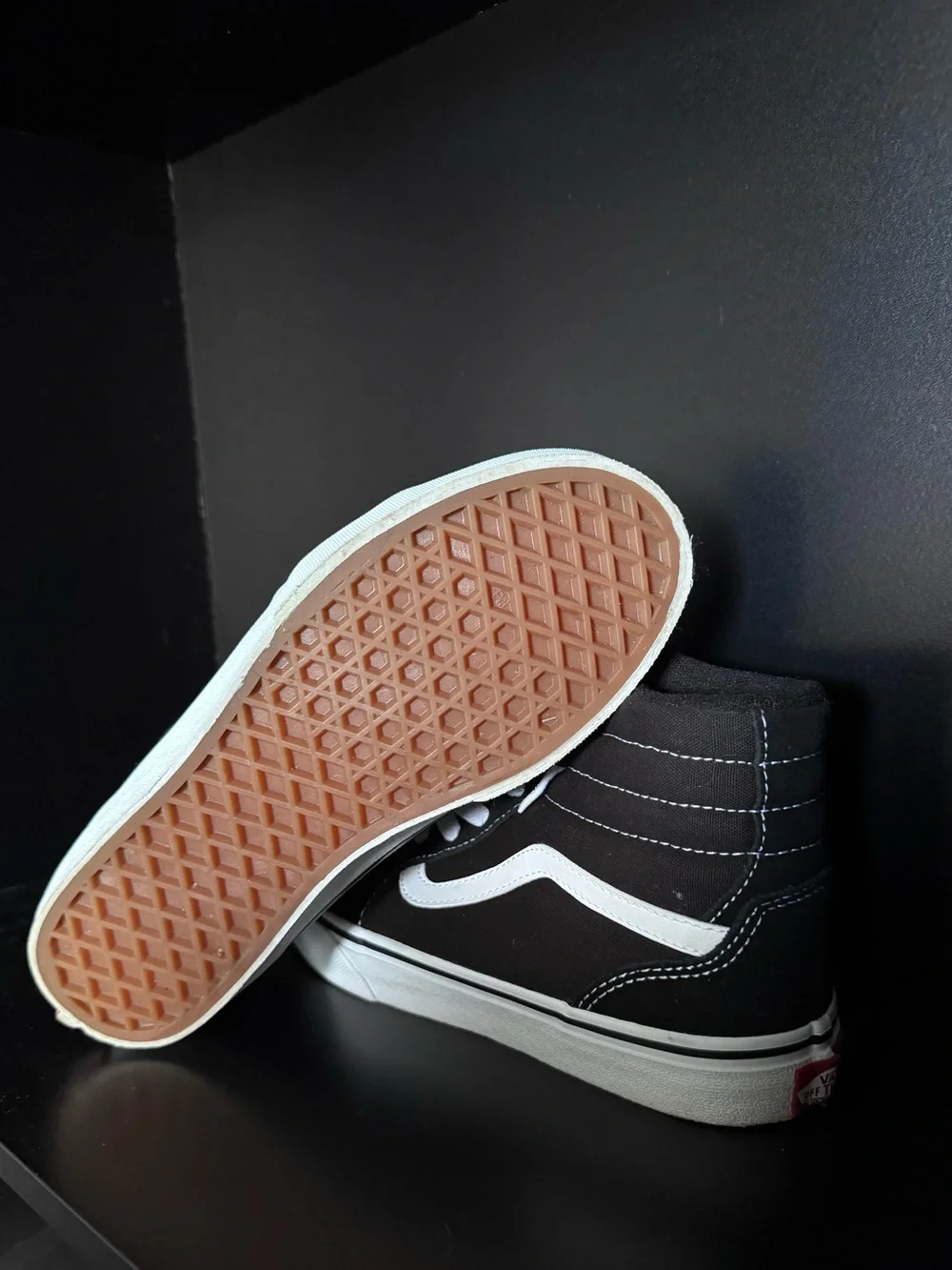 Vans Kids High Top Sneakers in Black and White